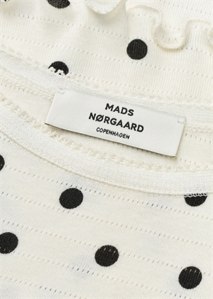 Trilla pointella top Dot Aop Vanilla Ice Mads Nørgaard 